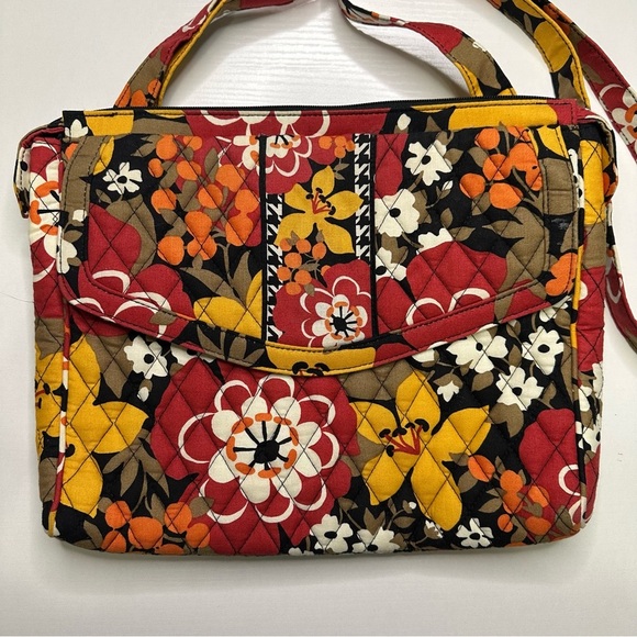 Vera Bradley Bittersweet Tablet Hipster Crossbody Messenger Purse - Picture 2 of 8